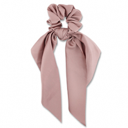 Elastique pour cheveux chouchou avec ruban Rose vintage