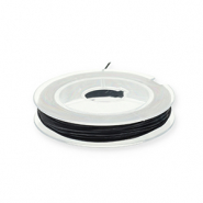 Fil &eacute;lastique 0.8mm Noir