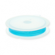 Fil &eacute;lastique 0.5mm Bleu turquoise