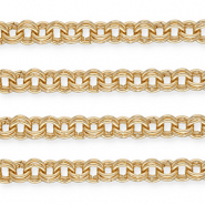 Appr&ecirc;ts en aluminium cha&icirc;ne maille jaseron maille double Dor&eacute;