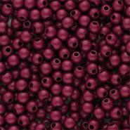 Perles acryliques 4 mm brillant Marron bourgogne