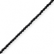 Perles &agrave; facettes Noir