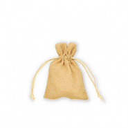 Sachet &agrave; bijoux avec pailletes Dor&eacute;