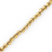 Perles h&eacute;matites coquille Dor&eacute;