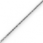 Perles h&eacute;matites hexagone Argent&eacute;