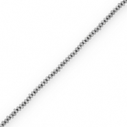 Perles h&eacute;matites rondelles Argent&eacute;
