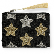Trousse &eacute;toiles Noir-argent&eacute;-dor&eacute;