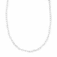 BY31&reg; Colliers en acier Inox cha&icirc;ne maille Argent&eacute;