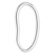 Appr&ecirc;ts en acier Inox connecteur ovale Argent&eacute;