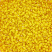 Rocailles Preciosa Ornela 8/0-85016 Jaune soleil-doublure blanc
