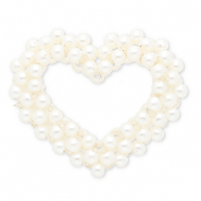 Pendentifs accroche-regard c&oelig;ur ouvert Blanc
