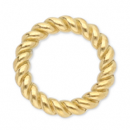 Appr&ecirc;ts en acier inox anneau ferm&eacute; 10 mm Dor&eacute;