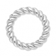Appr&ecirc;ts en acier inox anneau ferm&eacute; 10 mm Argent&eacute;