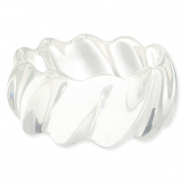 Bracelets jonc en r&eacute;sine Transparent