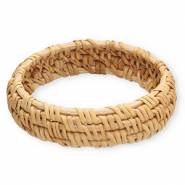 Bracelets jonc en rotin Beige natural