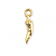 Breloques en acier Inox piment Dor&eacute;