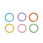 Appr&ecirc;ts en m&eacute;tal DQ&reg; anneau bris&eacute; 10 mm Multicolore