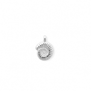 Breloques en m&eacute;tal DQ&reg; coquillage Argent&eacute; antique (sans nickel)