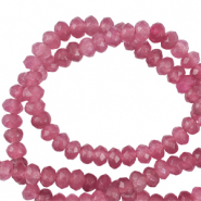 Pierres naturelles 4mm facett&eacute;es Violet