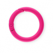 Appr&ecirc;ts color&eacute;s anneau porte-cl&eacute;s Rose n&eacute;on