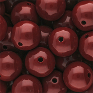 DQ Perles acryliques 18 mm brillant Salsa red 18-1657 TCX