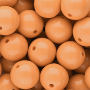DQ Perles acryliques 16 mm brillant Chamois orange 15-1145 TCX