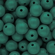 DQ Perles acryliques 14 mm brillant Mediterranea green 19-4517 TCX