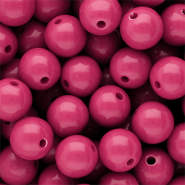 DQ Perles acryliques 14 mm brillant Rose violet 17-2624 TCX