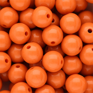 DQ Perles acryliques 12 mm brillant Orange peel 16-1359 TCX