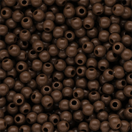 DQ Perles acryliques 4 mm brillant Cappuccino brown 19-1220 TCX