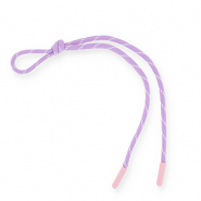 Porte-cl&eacute;s paracorde Lilas-blanc-rose clair