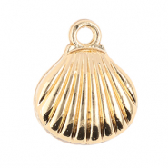 Breloques en m&eacute;tal coquillage Dor&eacute;