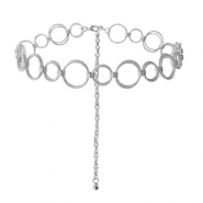 Cha&icirc;nes de taille bague double Argent&eacute;