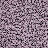 Perles de rocailles 12/0 (2 mm) Violet mauve poussi&eacute;reux
