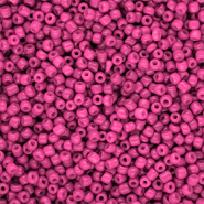 Perles de rocailles 12/0 (2 mm) Rose hot