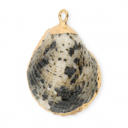 Pendentifs coquillage specials Gris-dor&eacute;