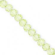 Perles à facettes 8x6 mm disque Heishi Vert clair