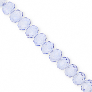 Perles à facettes 8x6 mm disque Heishi Bleu