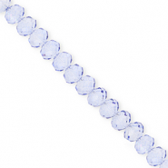 Perles à facettes 6x5 mm disque Heishi Bleu