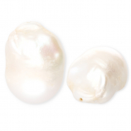 TQ Perles d’eau douce irrégulières Blanc naturel