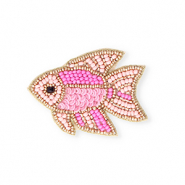Broches poisson Dor&eacute;-rose