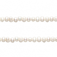 TQ Perles d'eau douce ovale Blanc naturel