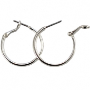 Appr&ecirc;ts en m&eacute;tal DQ cr&eacute;oles 25mm Argent&eacute;