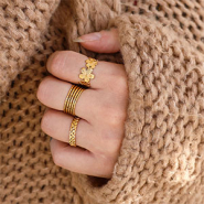Sets d'inspiration Comment porter ces nouvelles bagues en acier inoxydable?