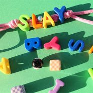 Nouveau Nouvelle série de perles lettres en acrylique