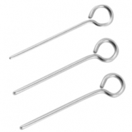 Clou &agrave; t&ecirc;te ronde en acier inox 35mm argent&eacute; (inox)