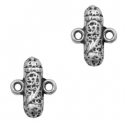 Breloques en m&eacute;tal TQ connecteur totum Boho argent&eacute; antique