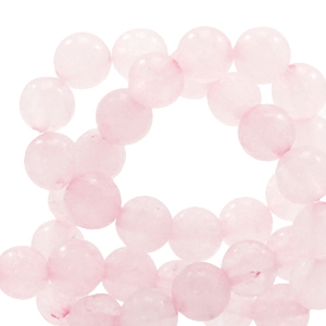 Pierres naturelles Quartz 6mm Rose princesse opal clair