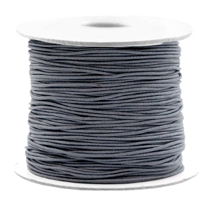Fil &eacute;lastique color&eacute; 0.8mm gris cool