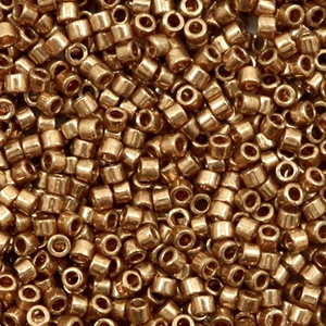 Perles Miyuki delicas 11/0 Gold luster dark topaz DB-115